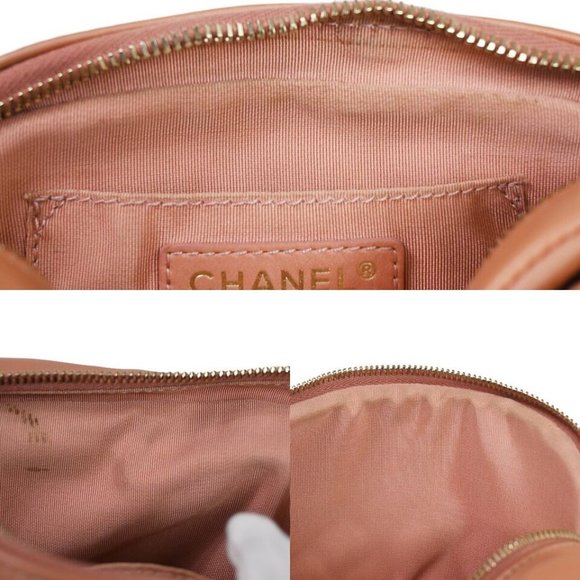 CHANEL CC Matelasse Mini Chain Shoulder Bag Leather Pink GHW Italy - Picture 6 of 16